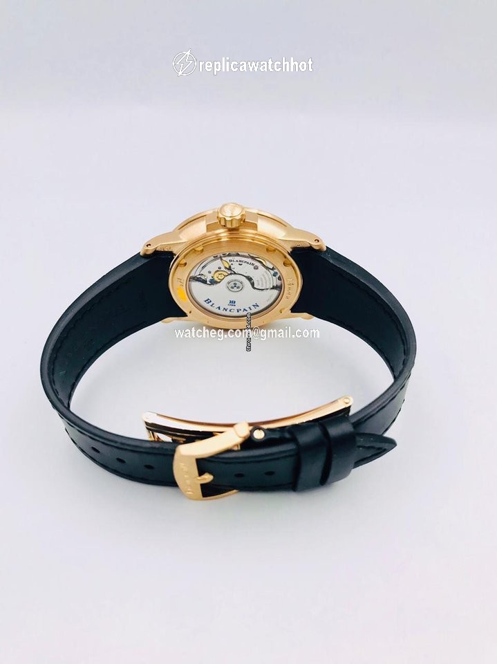 Blancpain Mens watch Unisex Automatic Rose gold 2850B-3630A-64B 3