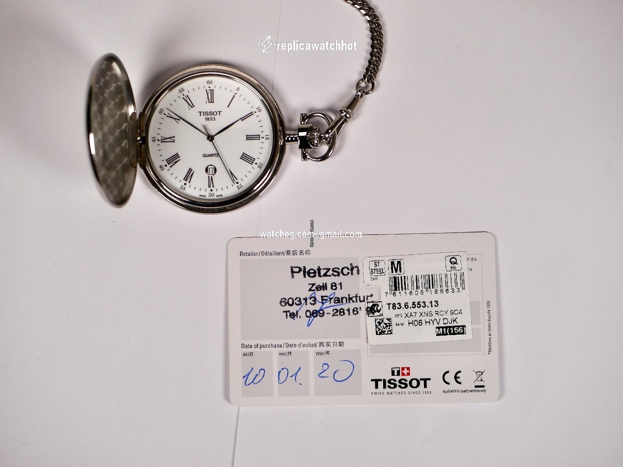 Tissot Mens watch Unisex Quartz Steel T83.6.553.13 3