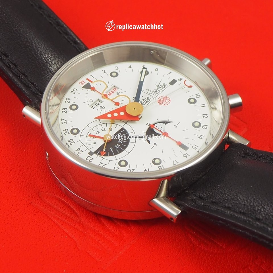 Alain Silberstein Mens watch Unisex Automatic Steel Krono 2 3