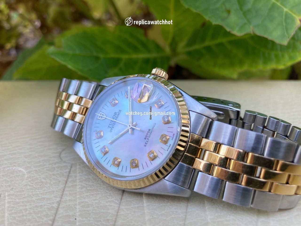 Tudor Prince Date Mens watch Unisex Automatic Gold Steel 75203N 3