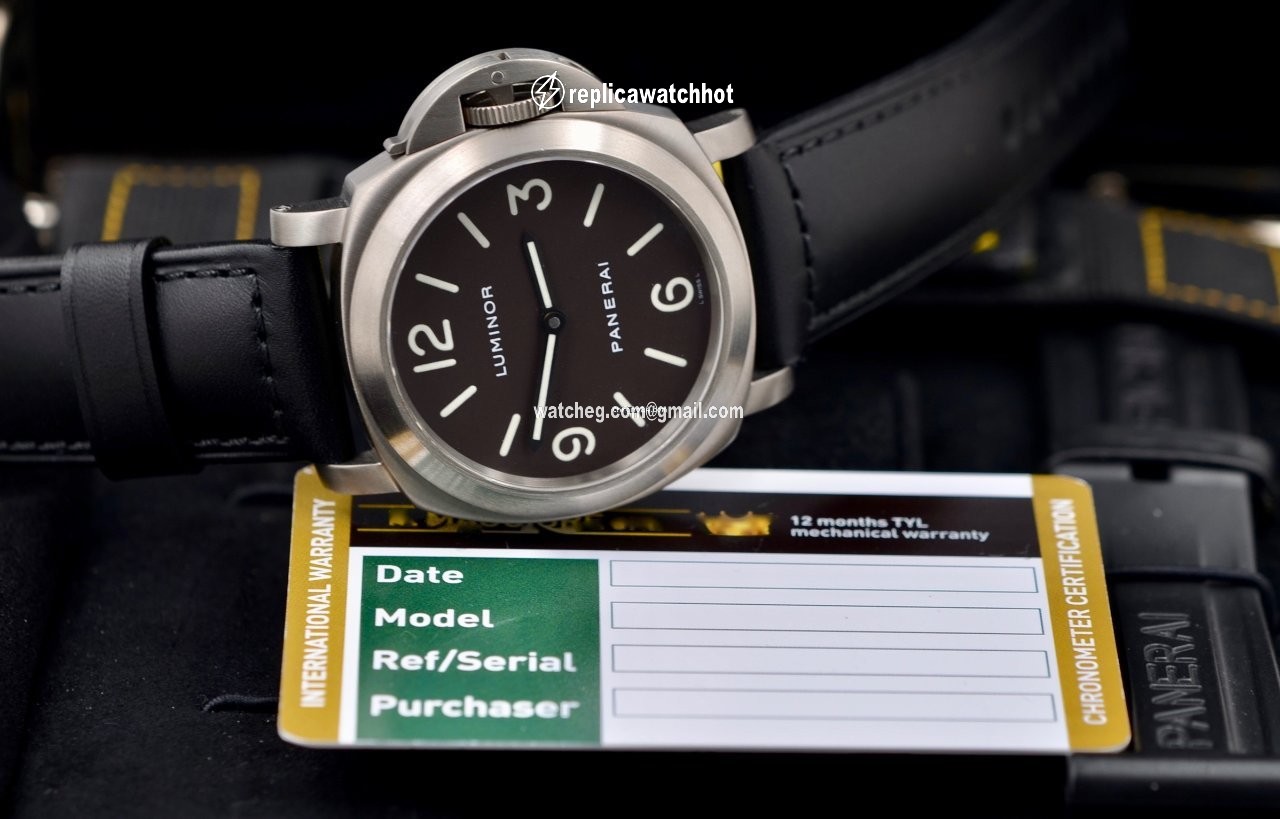 Panerai Luminor Base Mens watch Unisex Manual winding Titanium PAM 00055 3