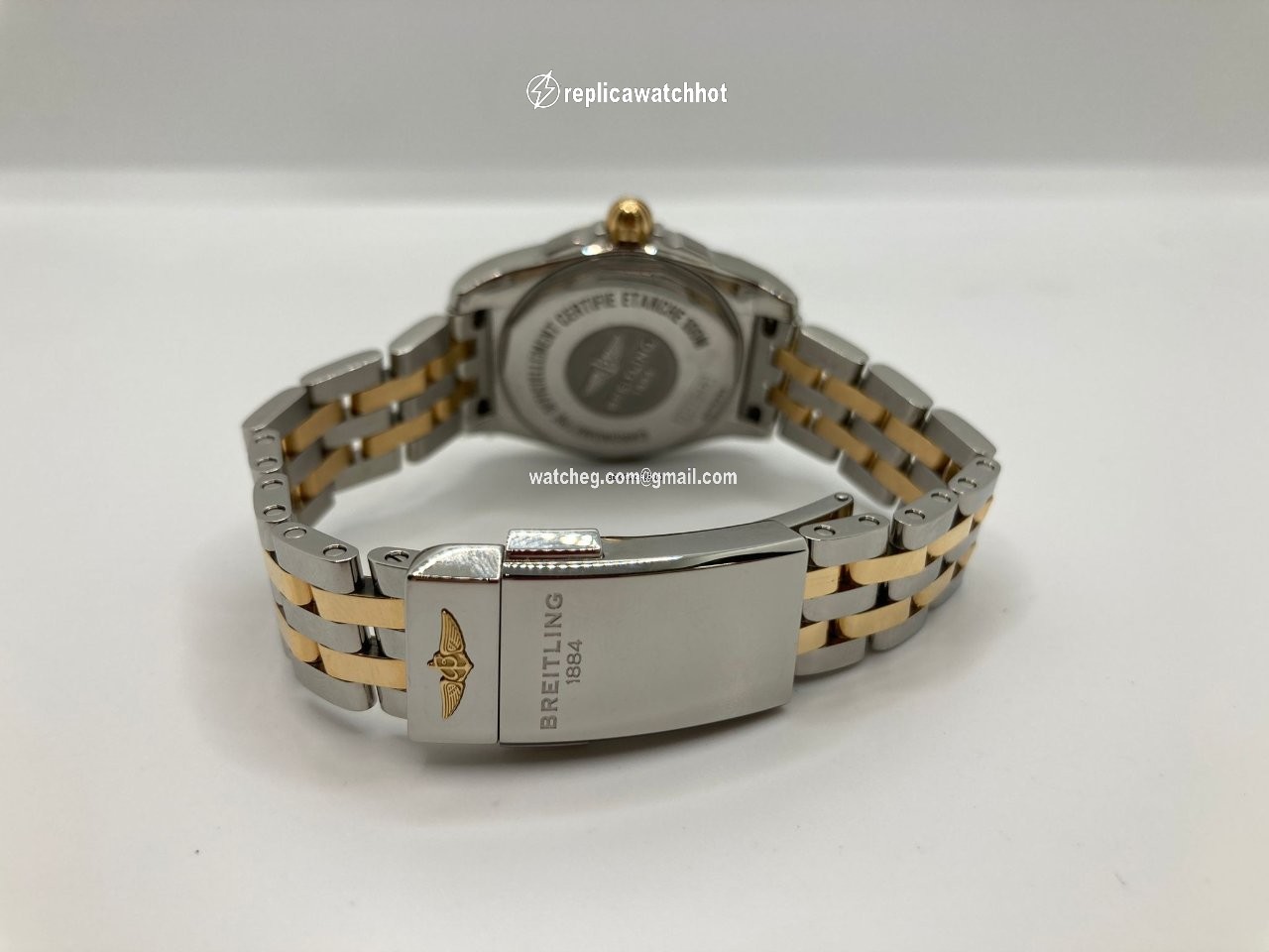 Breitling Galactic Womens watch Quartz Gold Steel C7234812 A792 791C 3