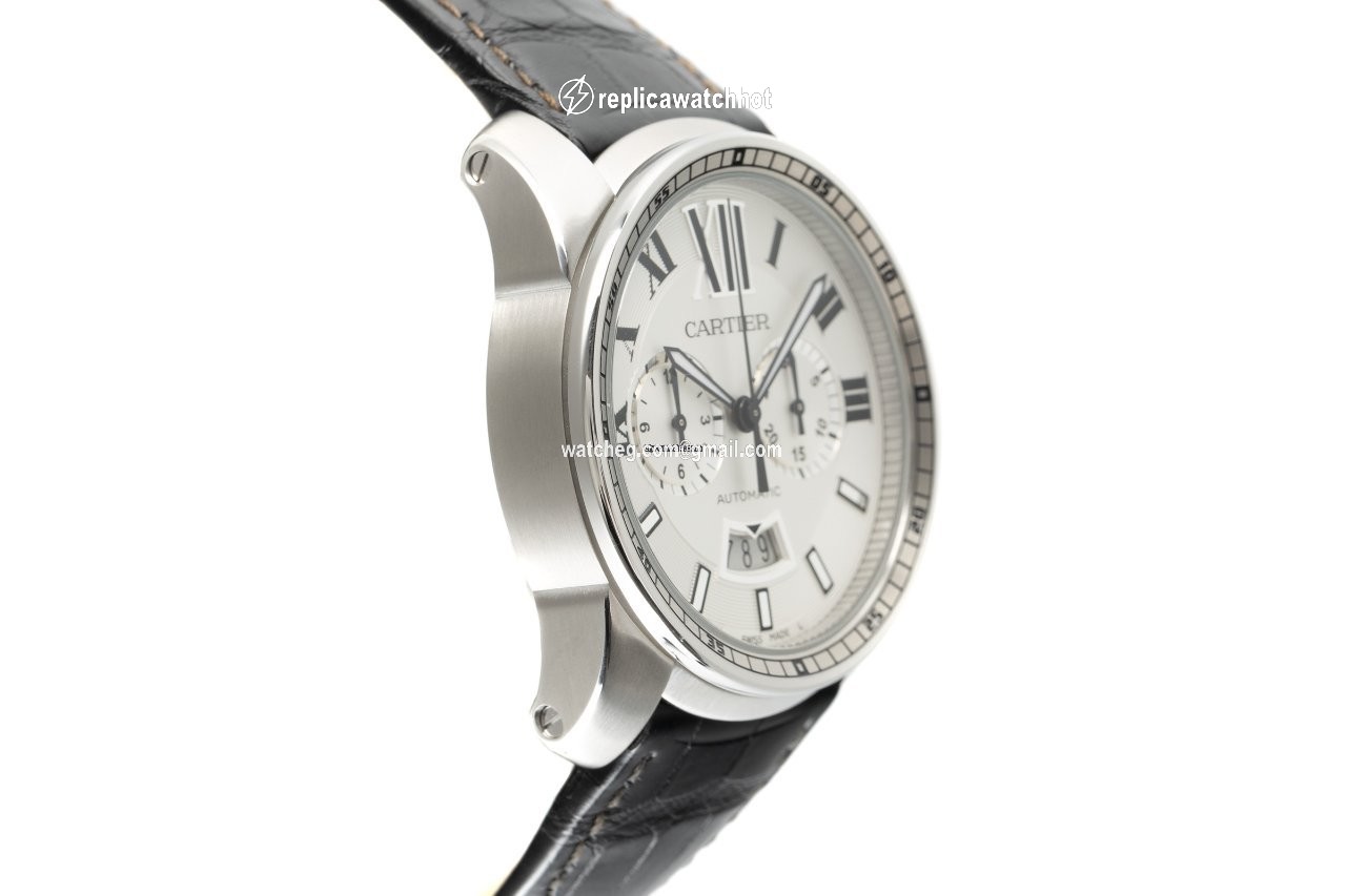 Cartier Calibre de Cartier Chronograph Mens watch Unisex Automatic Steel W7100046 3