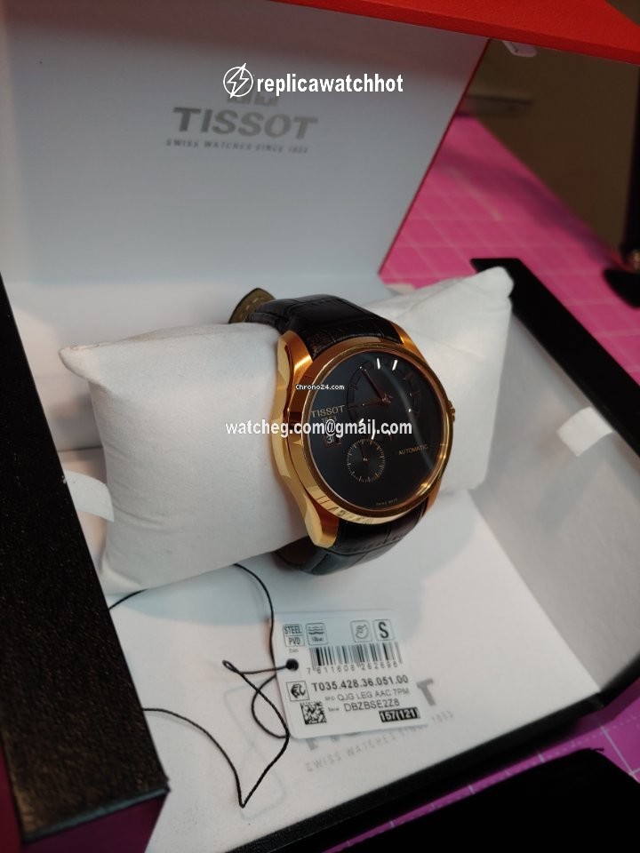 Tissot Couturier Mens watch Unisex Automatic Gold Steel T0354283605100 3