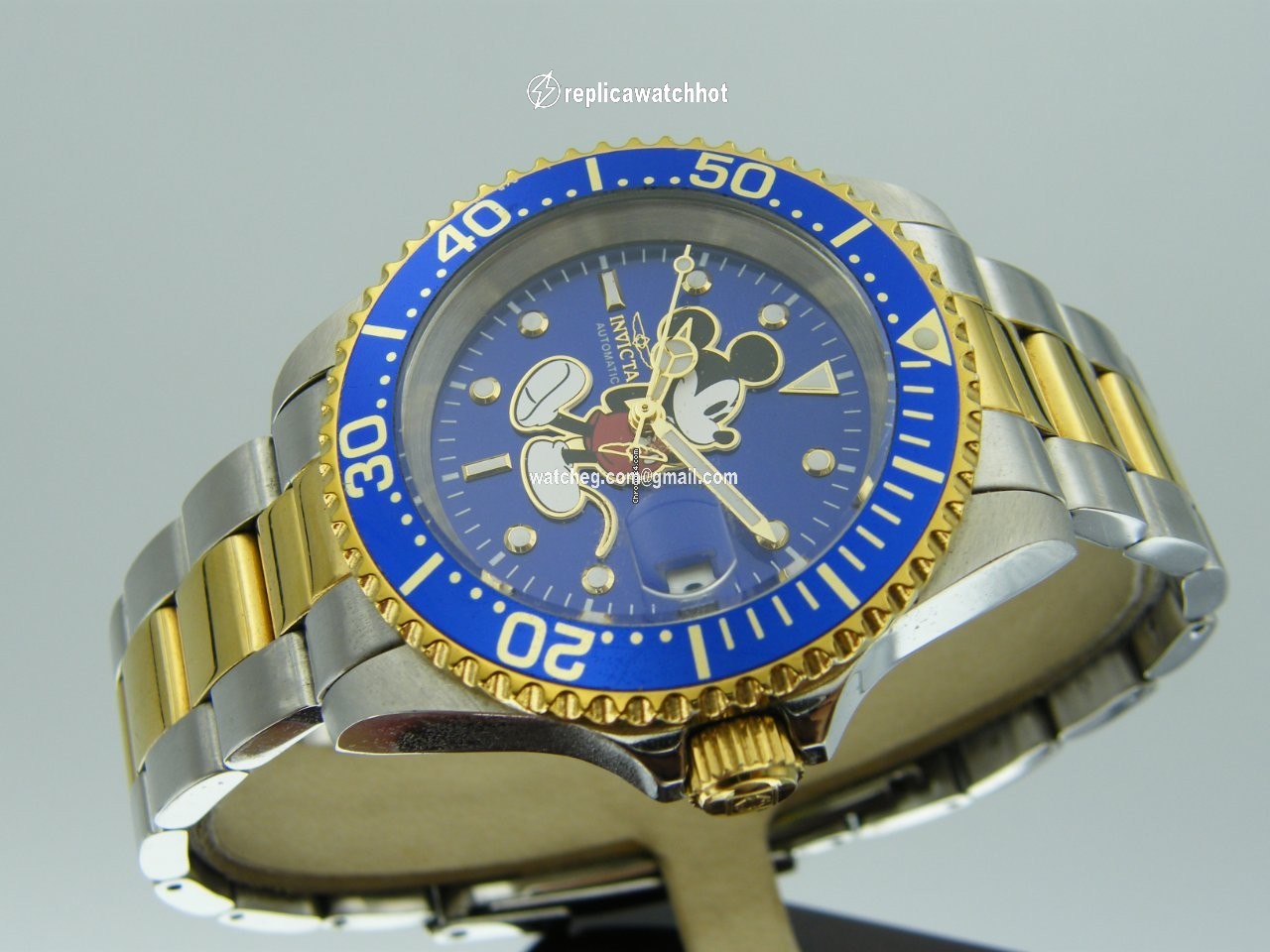 Invicta Mens watch Unisex Automatic Gold Steel 20105 3