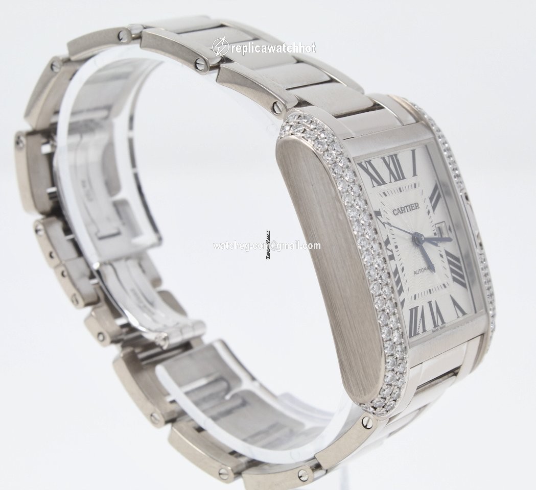 Cartier Tank Anglaise Mens watch Unisex Automatic White gold WT100009 3