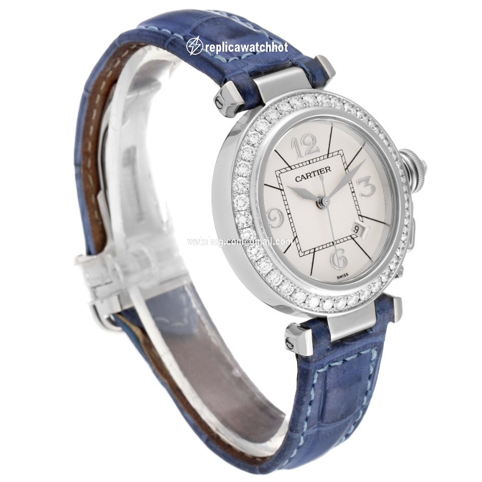 Cartier Pasha Womens watch Automatic White gold WJ111651 3
