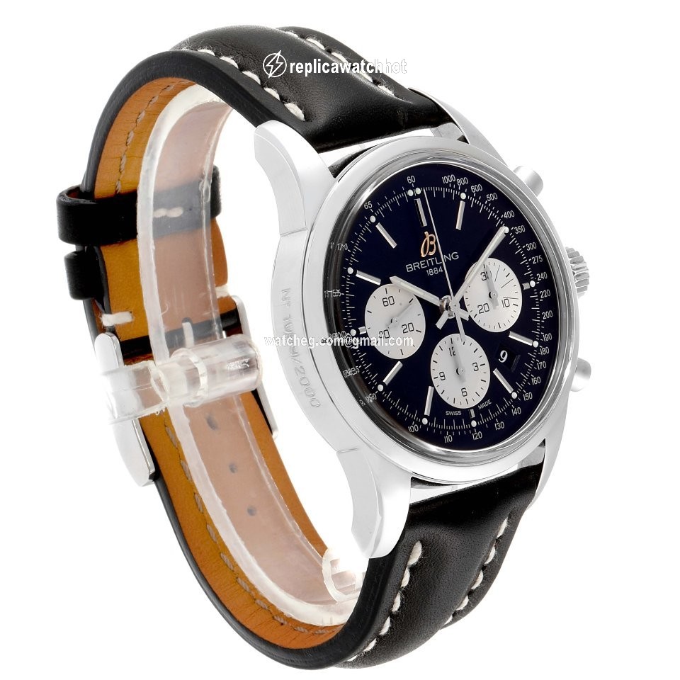 Breitling Transocean Chronograph Mens watch Unisex Automatic Steel AB0151 3