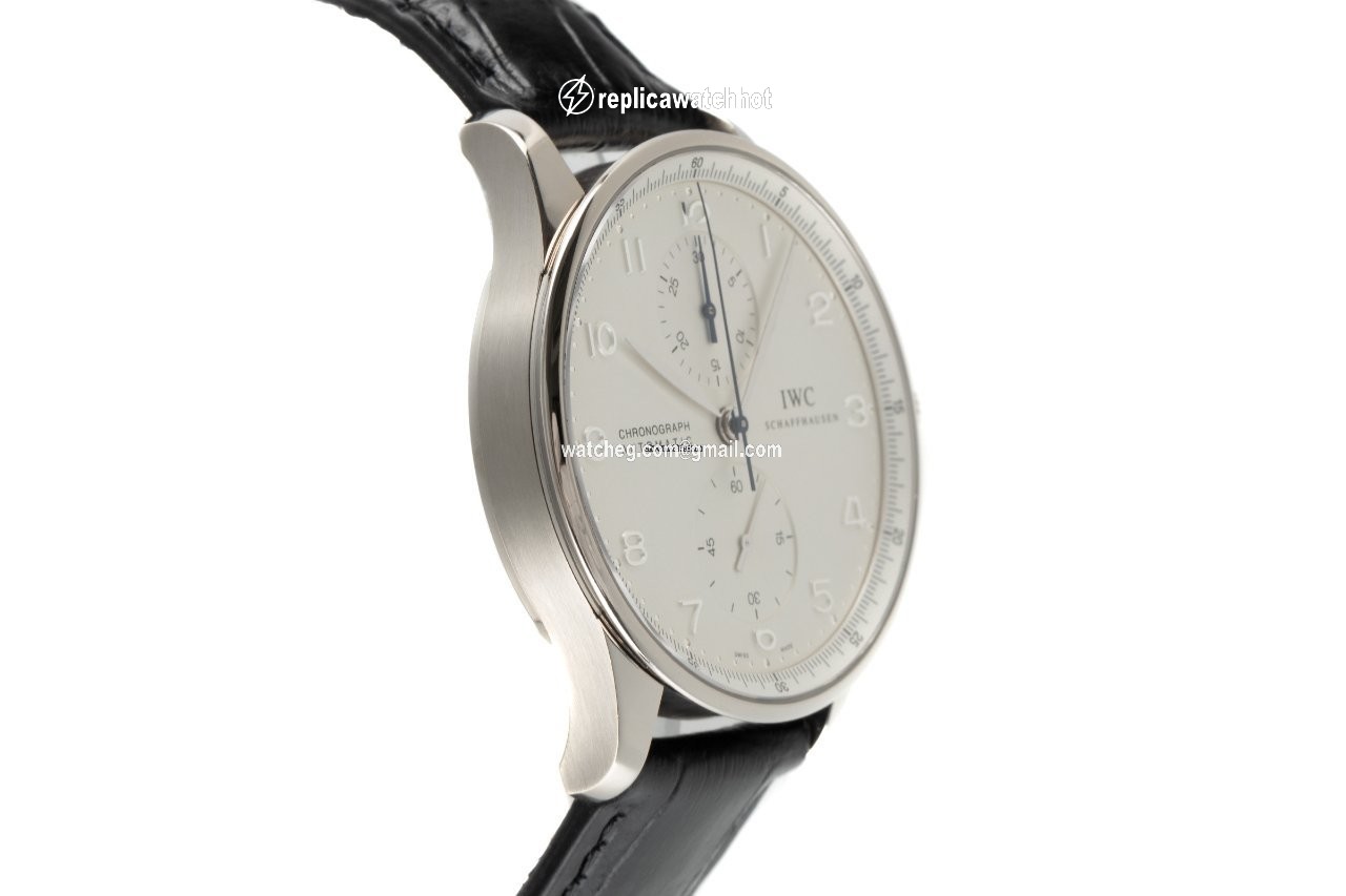 IWC Portuguese Chronograph Mens watch Unisex Automatic White gold IW371405 3