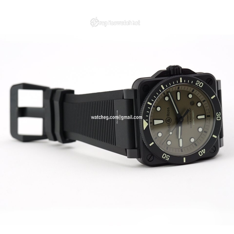 Bell & Ross BR 03 Mens watch Unisex Automatic Ceramic BR0392-D-KA-CE SRB 3