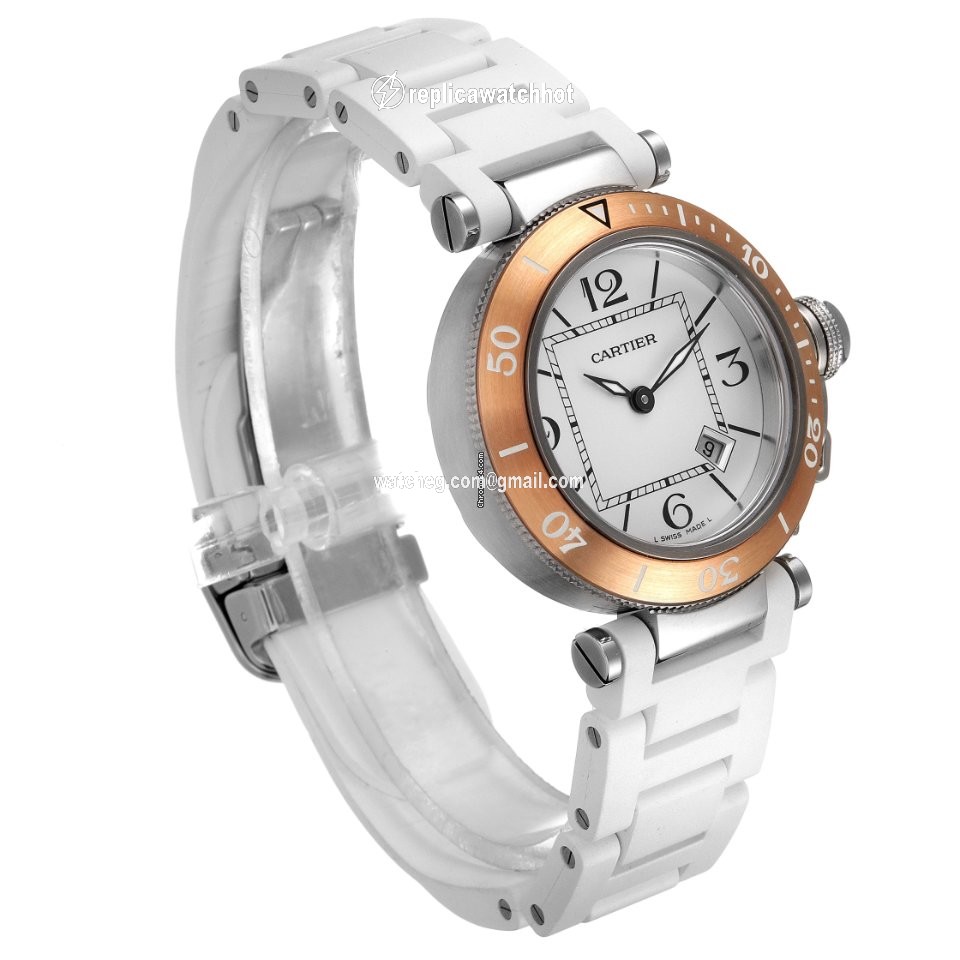 Cartier Pasha Seatimer Mens watch Unisex Quartz Steel W3140001 3