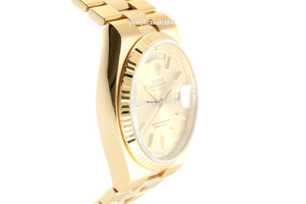 Rolex Day-Date Oysterquartz Mens watch Unisex Yellow gold Quartz 19018N 3