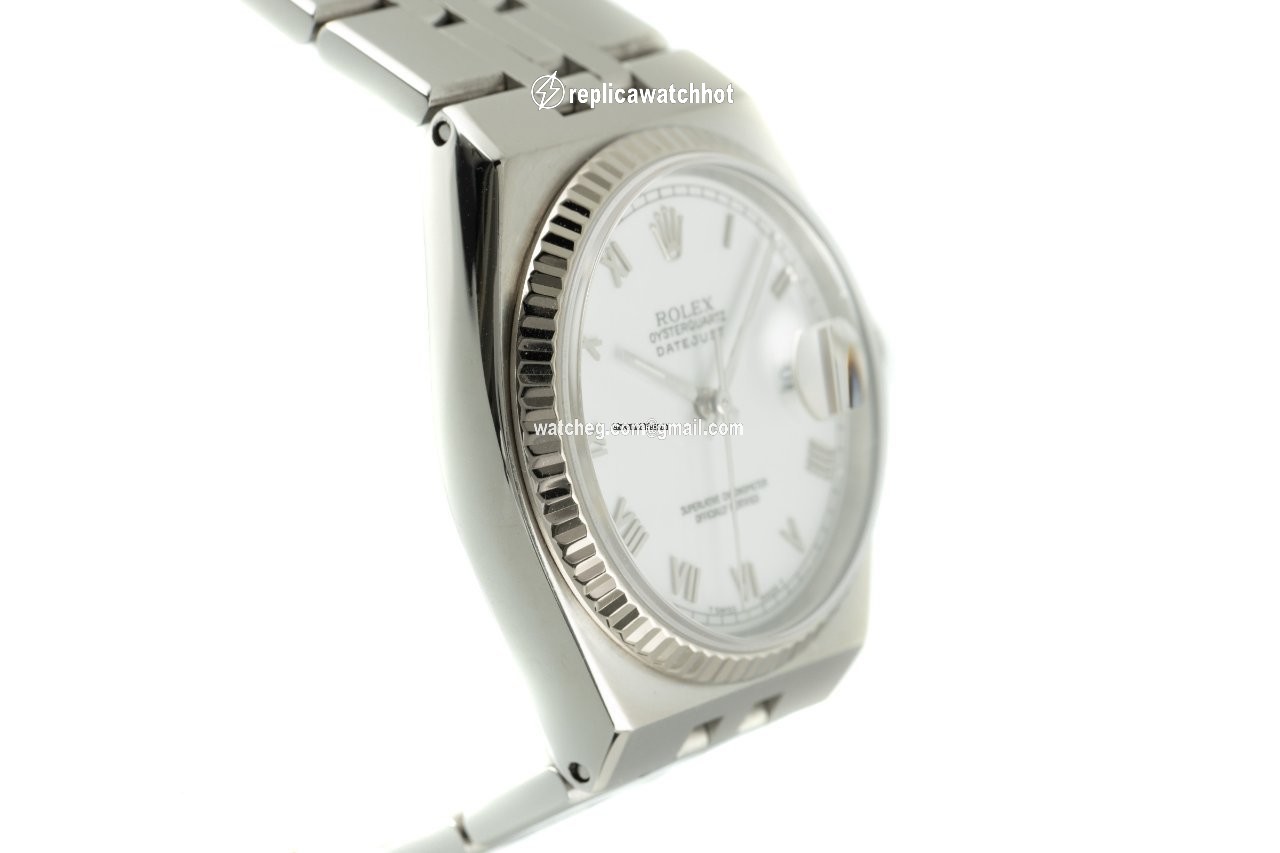 Rolex Datejust Oysterquartz Mens watch Unisex Gold Steel Quartz 17014 3