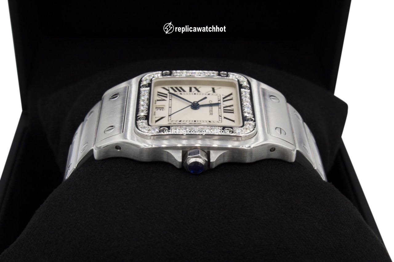 Cartier Santos Galbee Mens watch Unisex Quartz Steel 1564 3