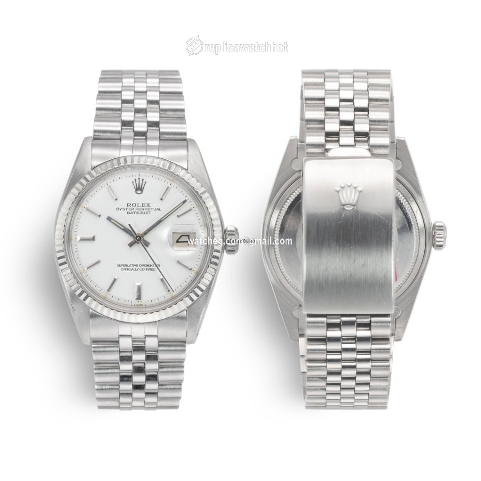 Rolex Datejust 36 Mens watch Unisex Gold Steel Automatic 1601 Vintage 3
