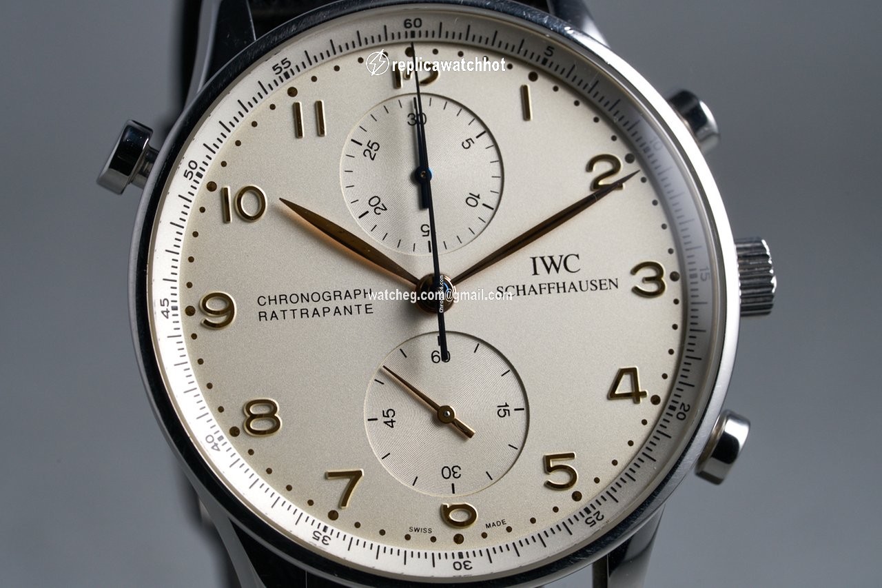 IWC Portuguese Chronograph Mens watch Unisex Manual winding Steel IW3712 3