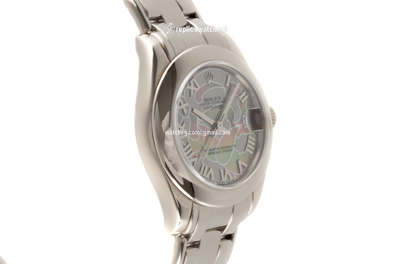 Rolex Lady-Datejust Pearlmaster Womens watch White gold Automatic 81209 3