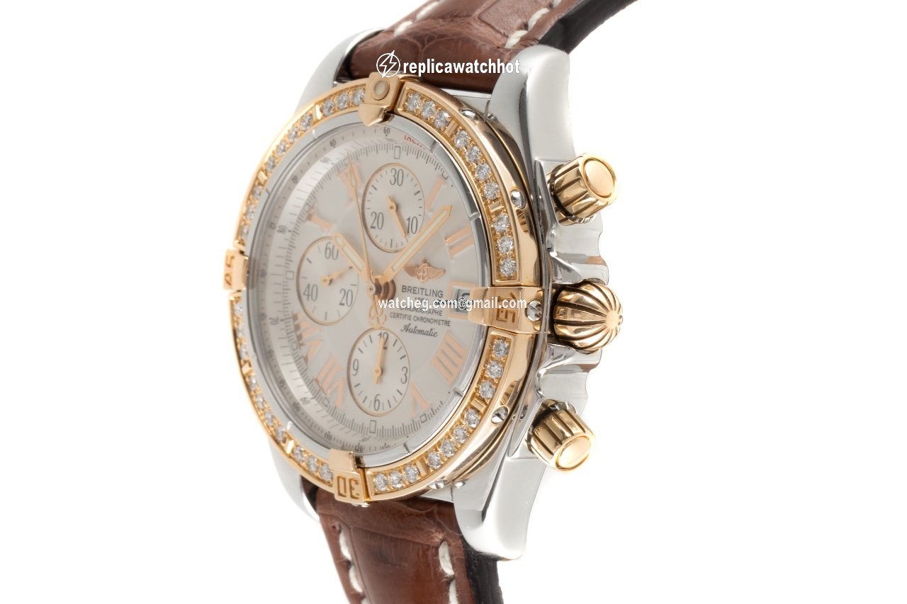 Breitling Chronomat Evolution Mens watch Unisex Automatic Gold Steel C13356 3