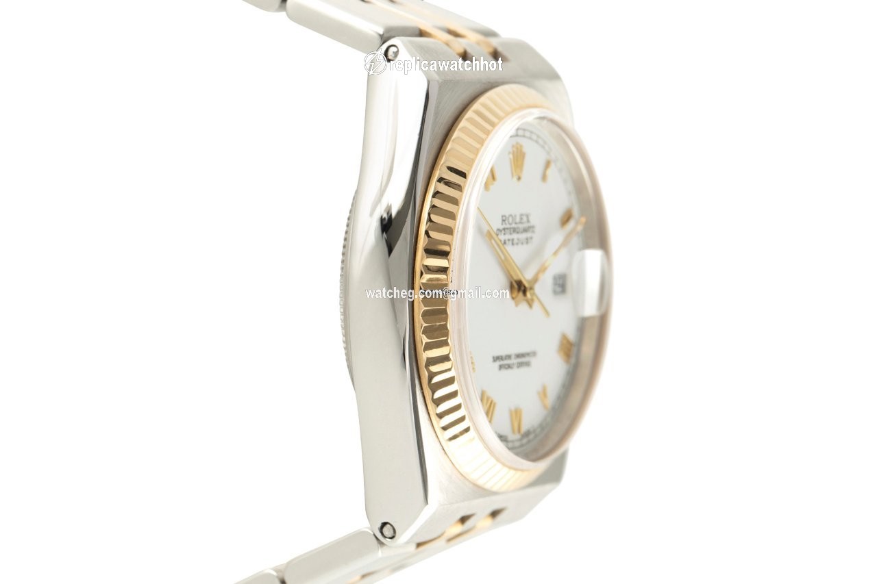 Rolex Datejust Oysterquartz Mens watch Unisex Gold Steel Quartz 17013 3