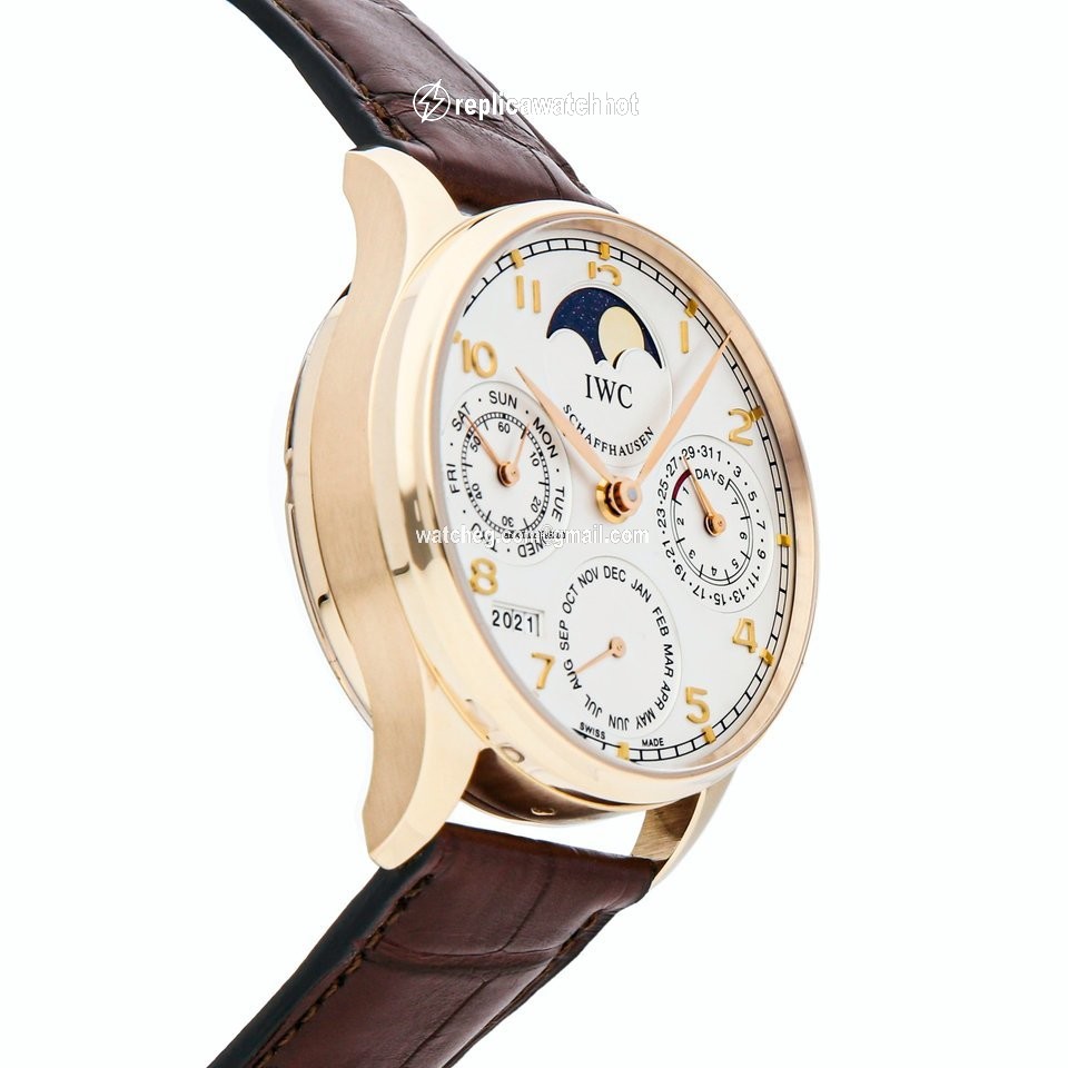 IWC Portuguese Perpetual Calendar Mens watch Unisex Automatic Rose gold IW5022-13 3