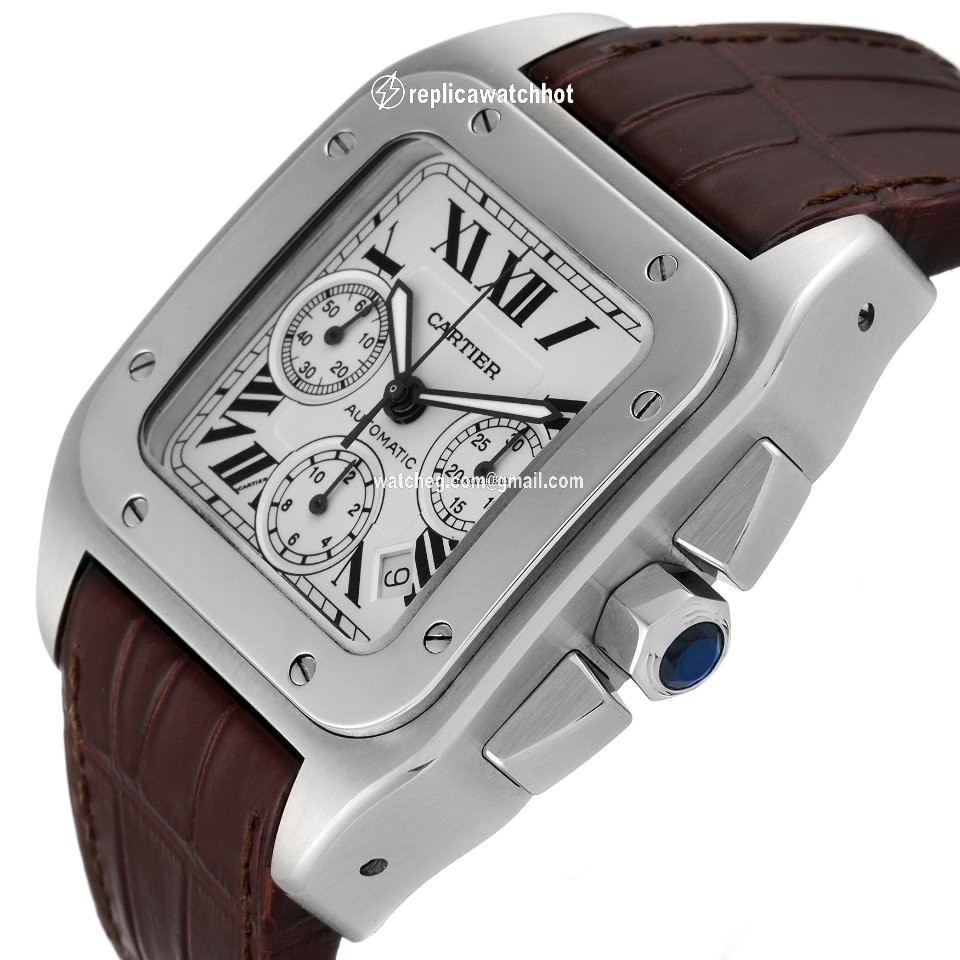 Cartier Santos 100 Mens watch Unisex Automatic W20090X8 3