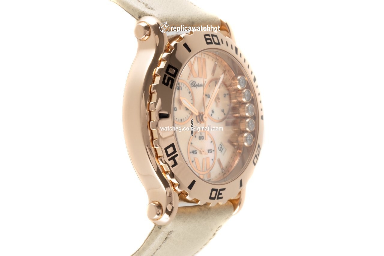 Chopard Happy Sport Womens watch Quartz Red gold 1269 3