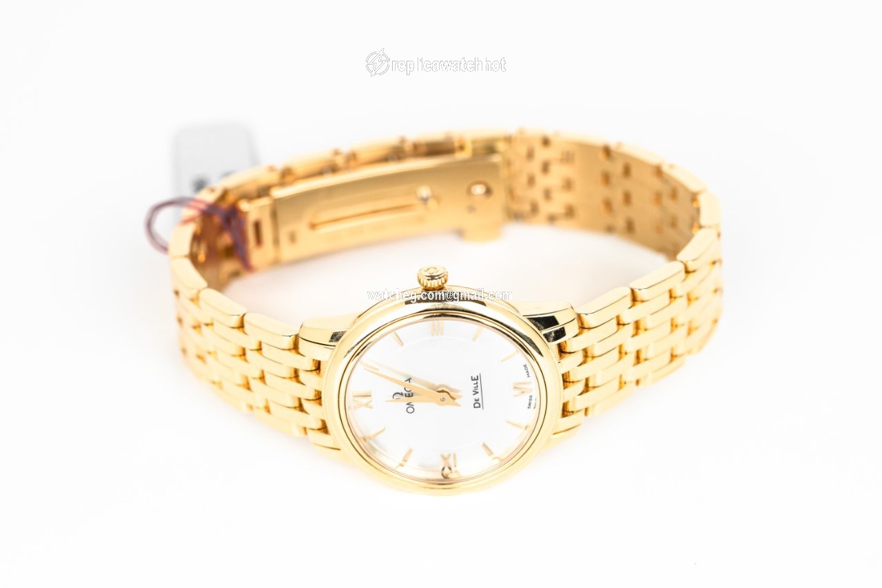 Omega De Ville Prestige Womens watch Quartz Yellow gold 424.50.27.60.05.001 3