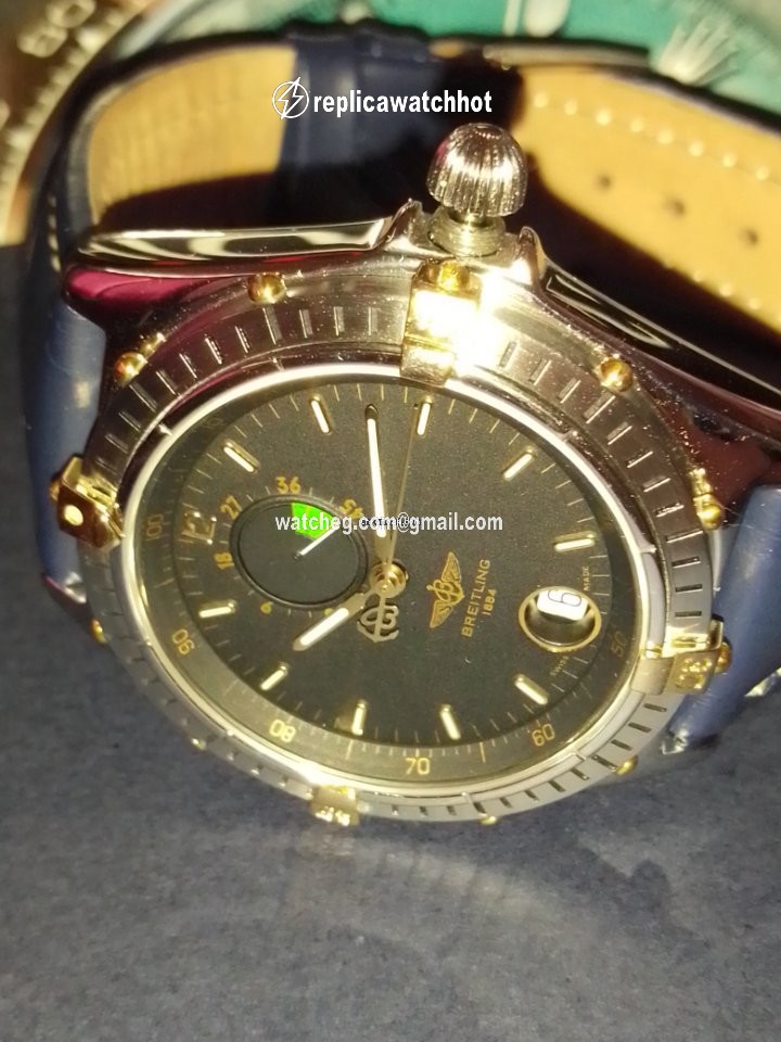 Breitling Mens watch Unisex Automatic Gold Steel B14047 3