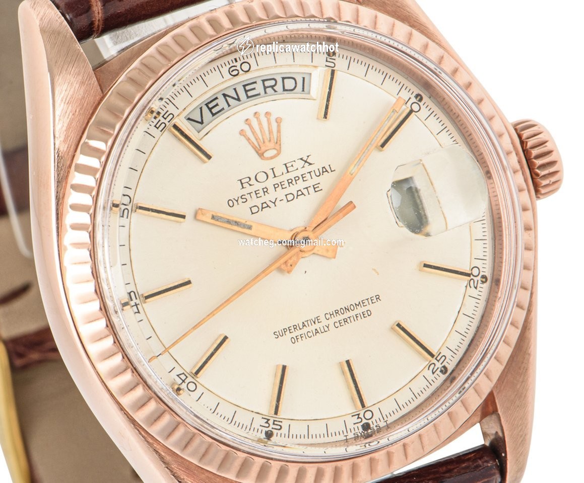 Rolex Day-Date 36 Mens watch Unisex Rose gold Automatic 1803 3