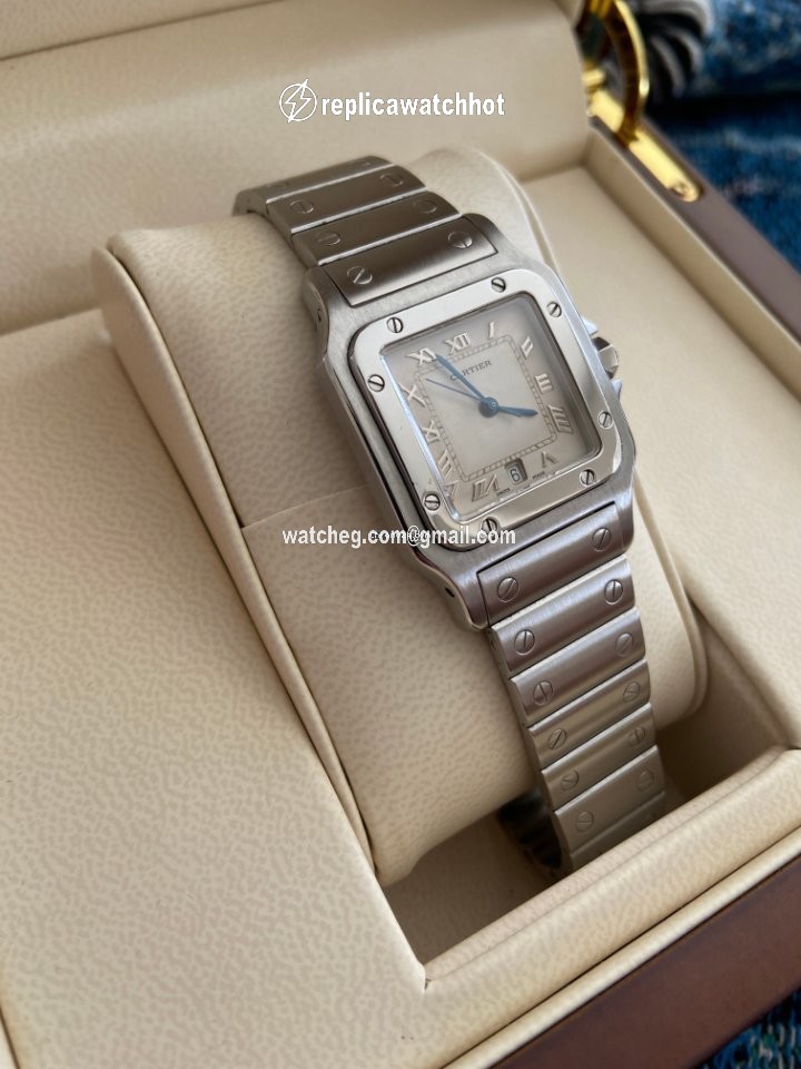 Cartier Santos Galbee Mens watch Unisex Quartz Steel 987901 3