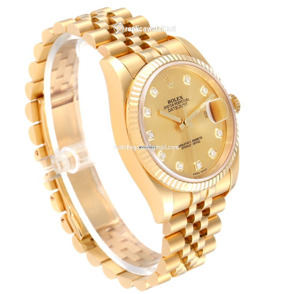 Rolex Datejust 36 Mens watch Unisex Yellow gold Automatic 116238 3