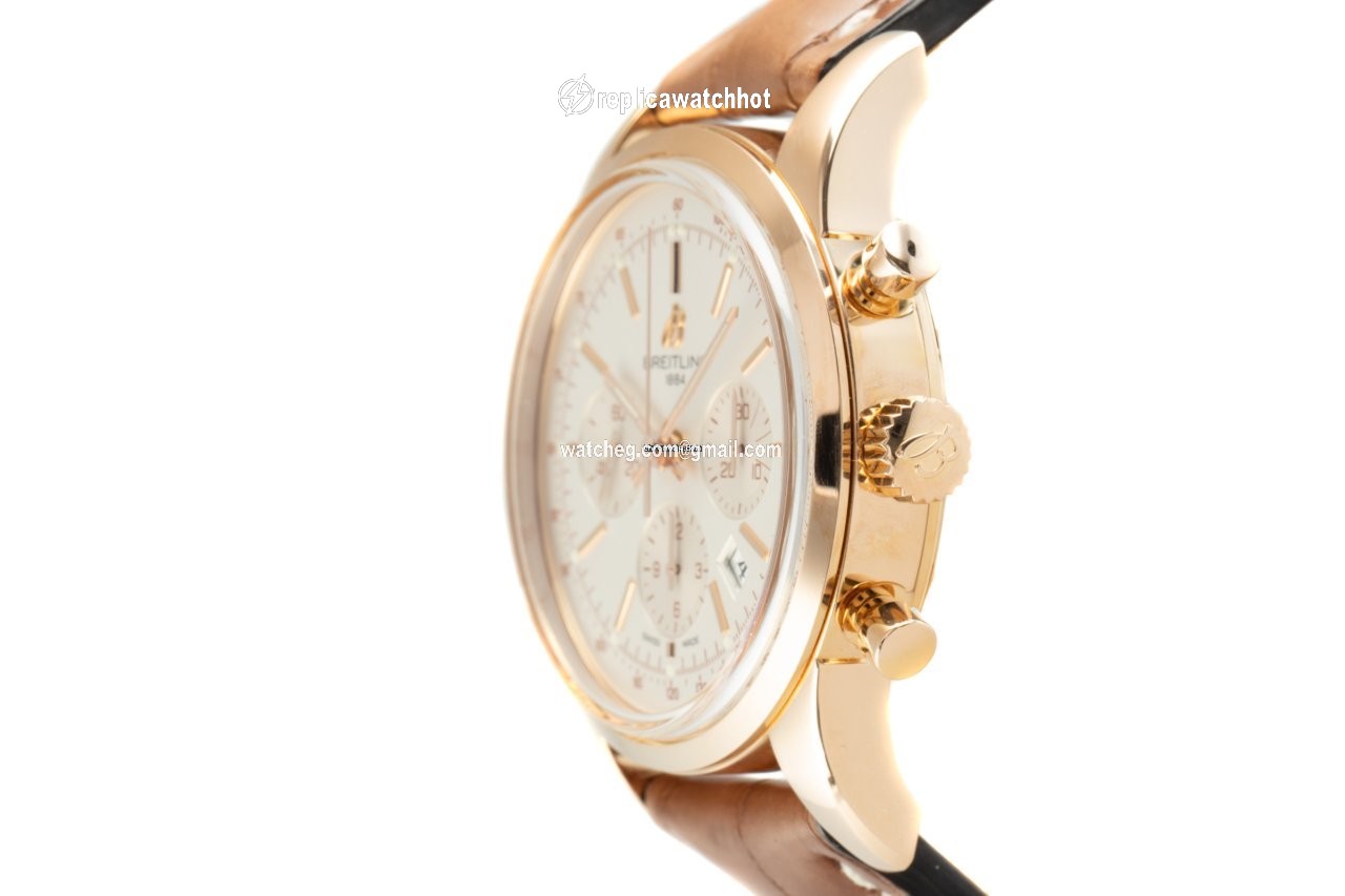 Breitling Transocean Chronograph Mens watch Unisex Automatic Red gold RB0152 3