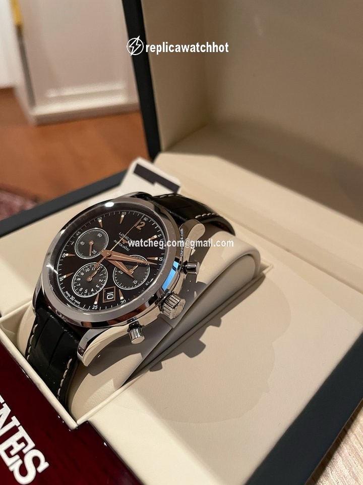 Longines Column-Wheel Chronograph Mens watch Unisex Automatic Steel L2.750.4.56.0 3