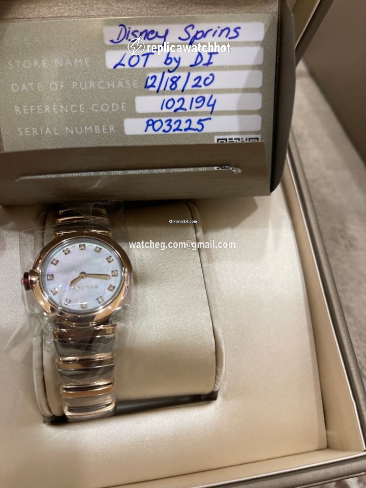 Bulgari Lucea Womens watch Quartz Gold Steel 102194 3