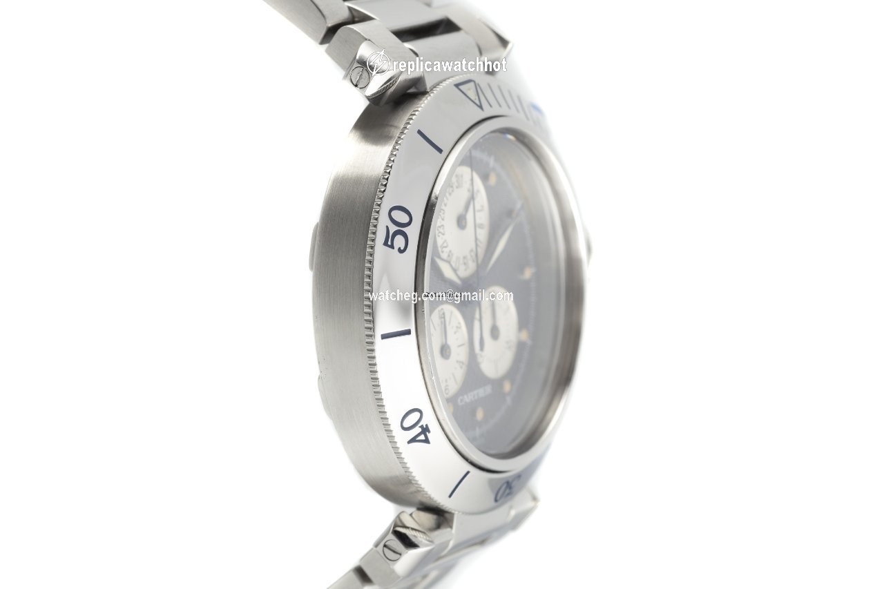 Cartier Pasha Mens watch Unisex Quartz Steel 1352 3