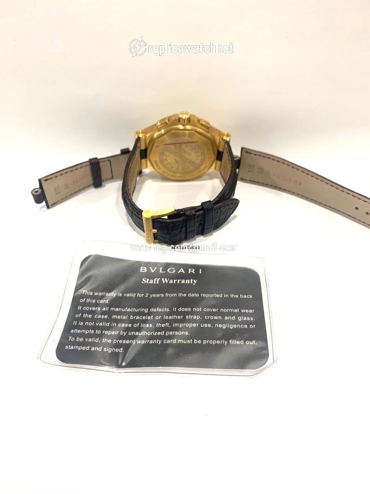 Bulgari Diagono Mens watch Unisex Automatic Yellow gold DP42 3