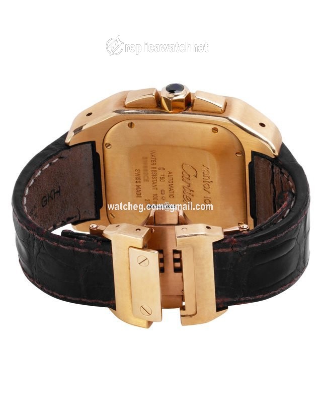 Cartier Santos 100 Mens watch Unisex Automatic Yellow gold 2741 3