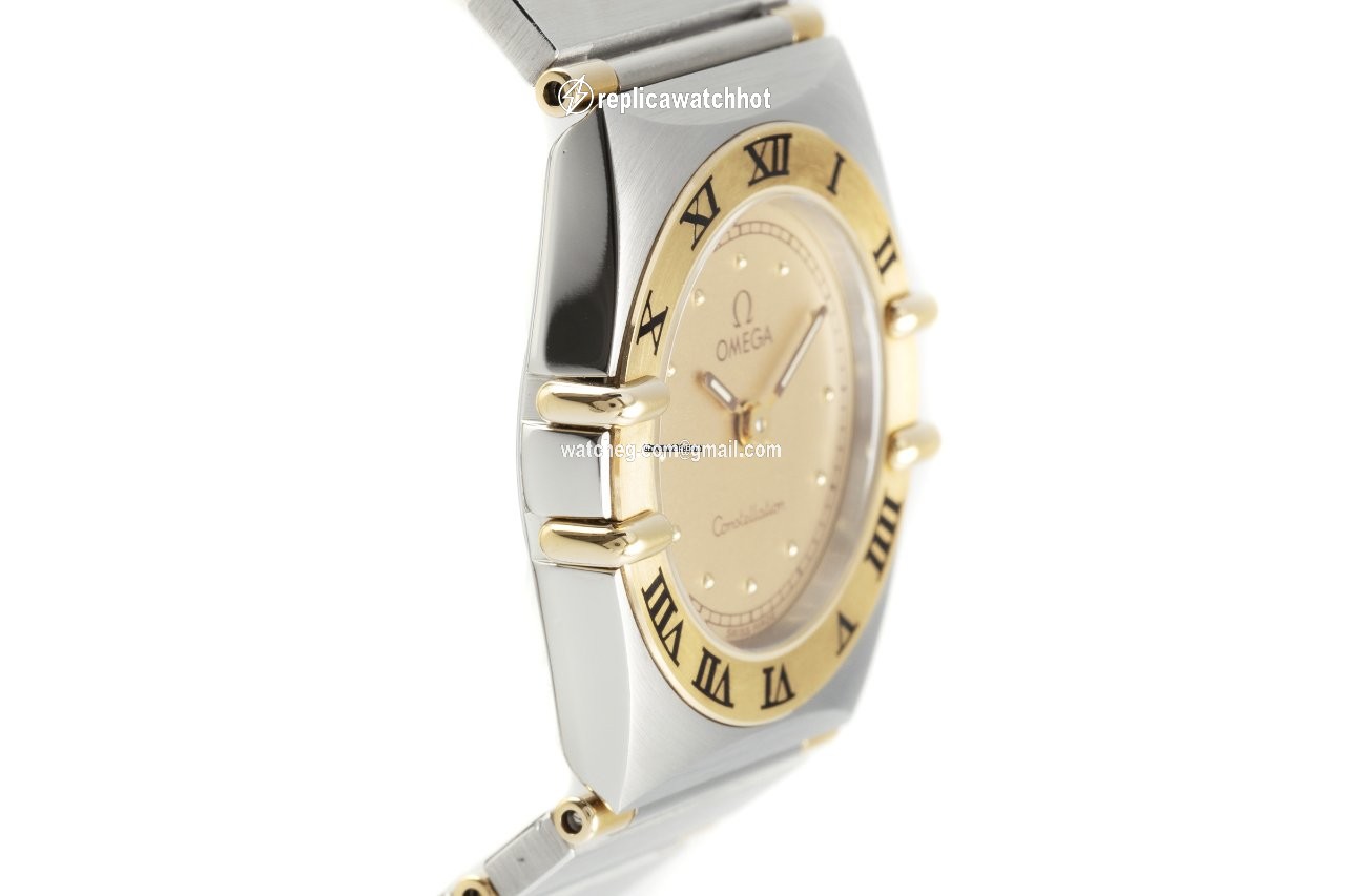 Omega Constellation Ladies Womens watch Quartz Gold Steel 795.1080.1 3