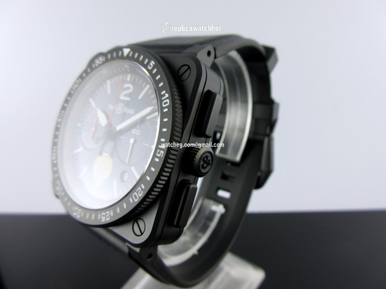 Bell & Ross BR 03-94 Chronographe Mens watch Unisex Automatic Ceramic BR0394-PAF1-CE SRB 3