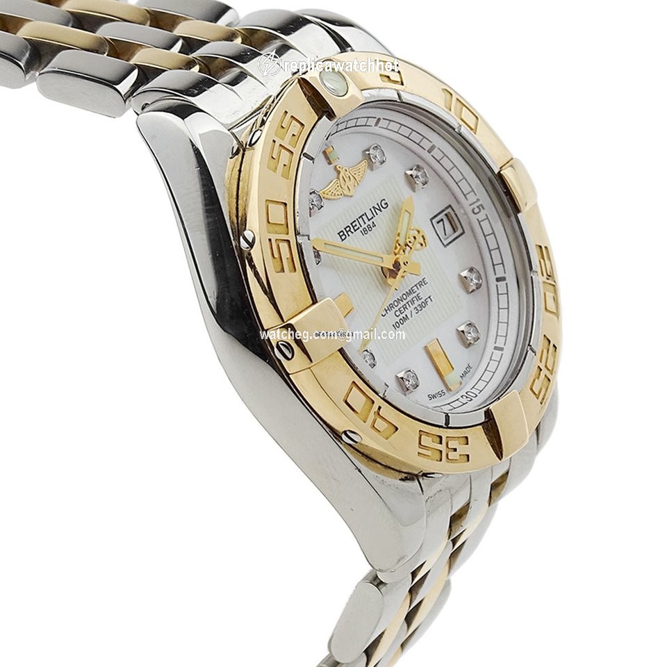 Breitling Galactic 32 Womens watch Quartz Gold Steel C71356L2 3