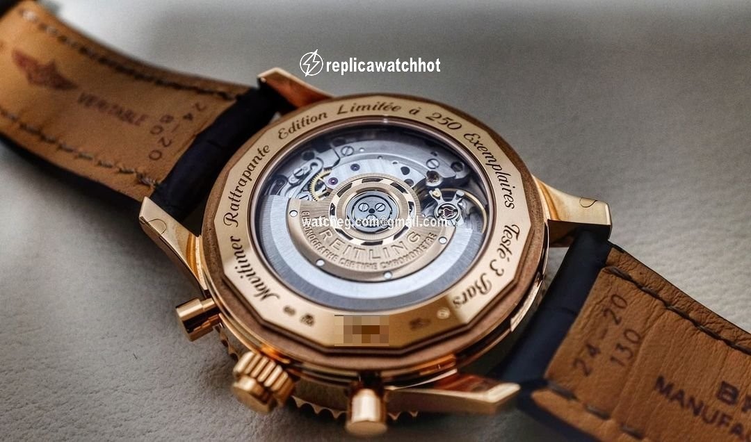 Breitling Navitimer Rattrapante Mens watch Unisex Automatic Rose gold RB031121 BG11 760P R20BA.1 3