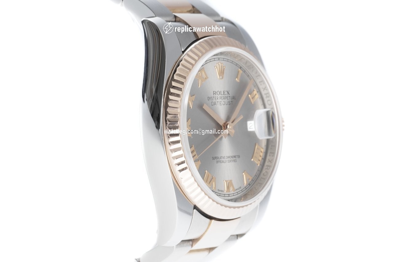 Rolex Datejust 36 Mens watch Unisex Gold Steel Automatic 116231 3