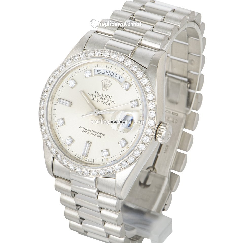 Rolex Day-Date 36 Mens watch Unisex Platinum Automatic 18046 3