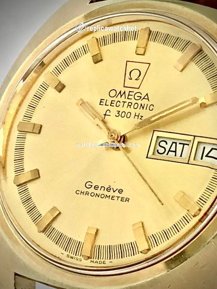 Omega Mens watch Unisex Quartz Gold Steel 198.030 3