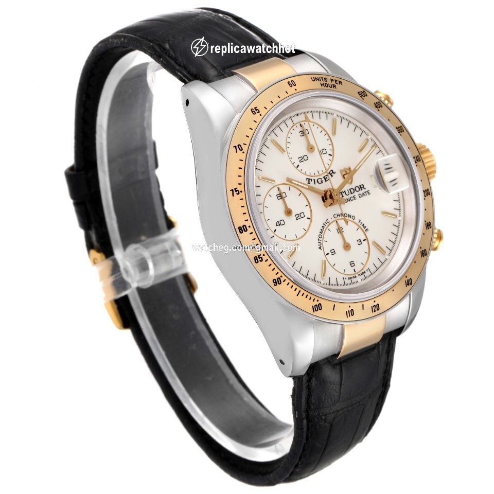 Tudor Tiger Prince Date Mens watch Unisex Automatic Gold Steel 79263 3