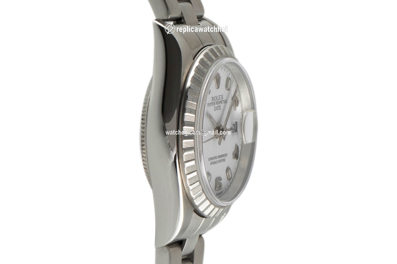 Rolex Oyster Perpetual Lady Date Womens watch Steel Automatic 79240 3