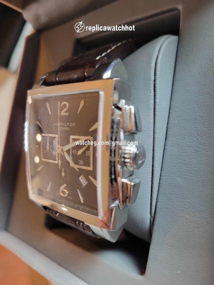 Hamilton Jazzmaster Auto Chrono Mens watch Unisex Automatic Steel H32666535 3