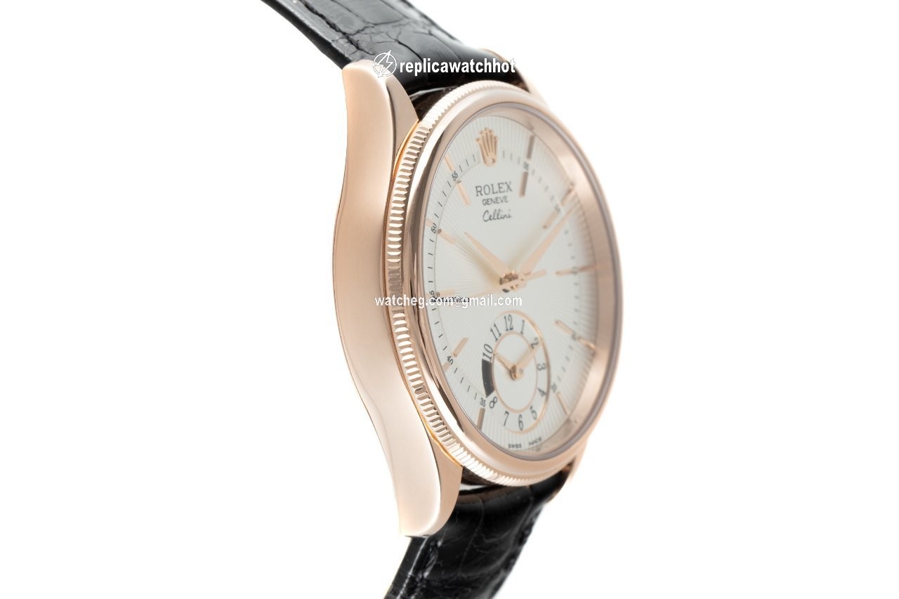 Rolex Cellini Dual Time Mens watch Unisex Red gold Automatic 50525 3
