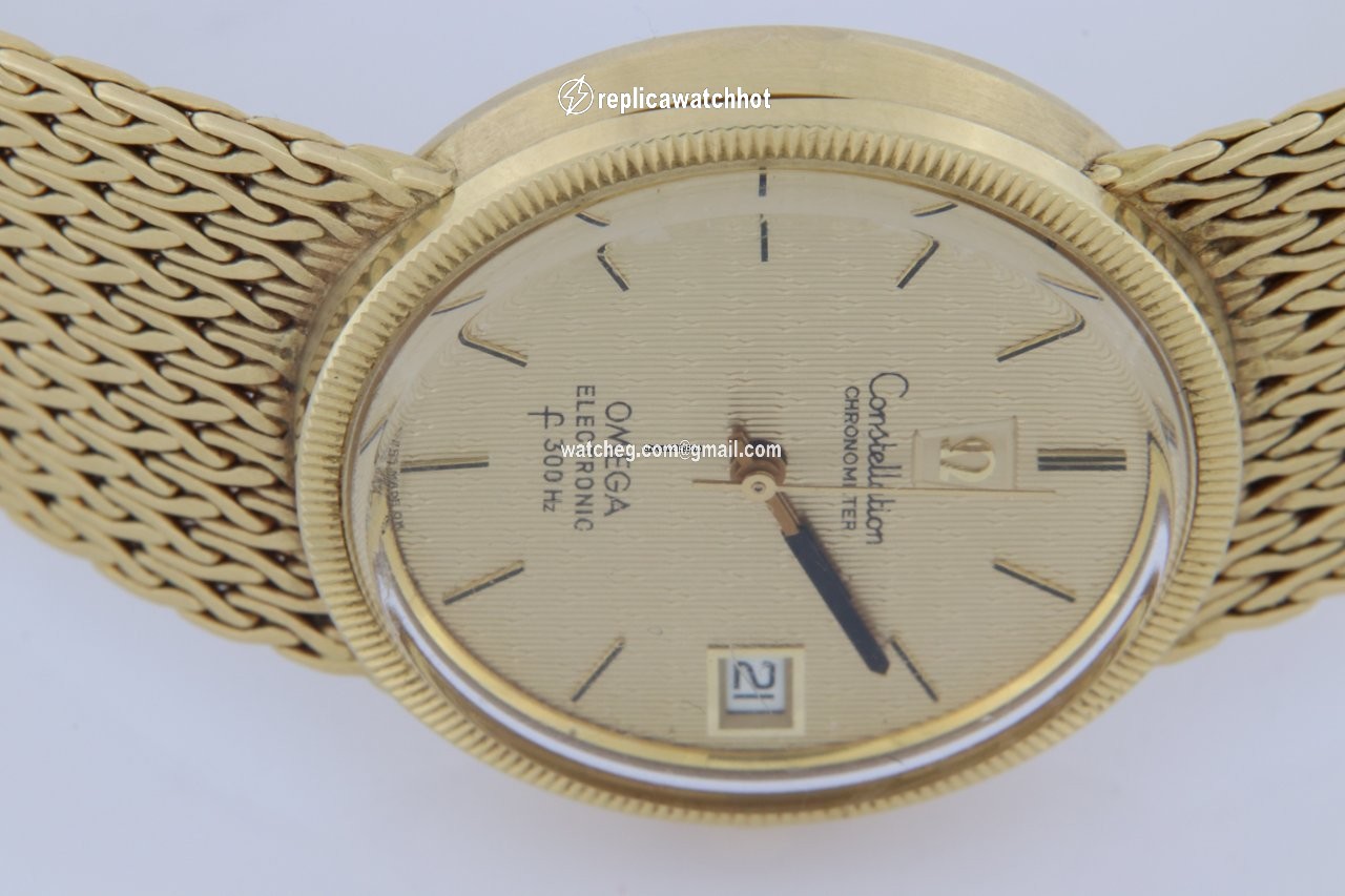 Omega Constellation Mens watch Unisex Quartz Yellow gold f300Hz 3