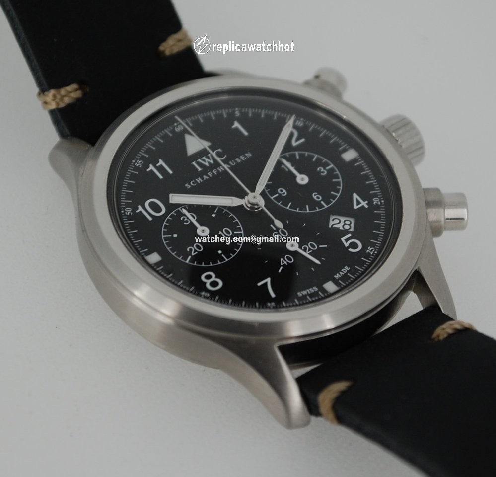 IWC Pilot Chronograph Mens watch Unisex Quartz Steel IW3740 3